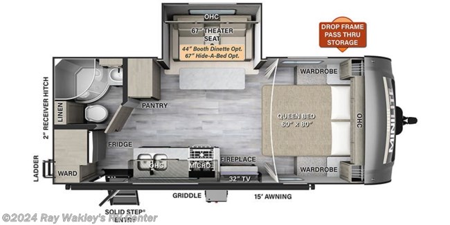 2023 Forest River Rockwood Mini Lite 2205S Floorplan