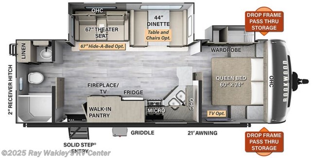 2024 Forest River Rockwood Ultra Lite 2606WS Floorplan