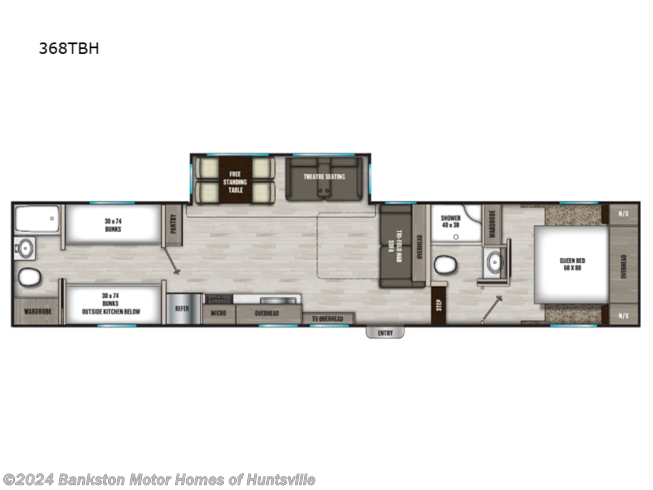 2024 Coachmen Chaparral Lite 368TBH - New Fifth Wheel For Sale by Bankston Motor Homes of Huntsville in Huntsville, Alabama