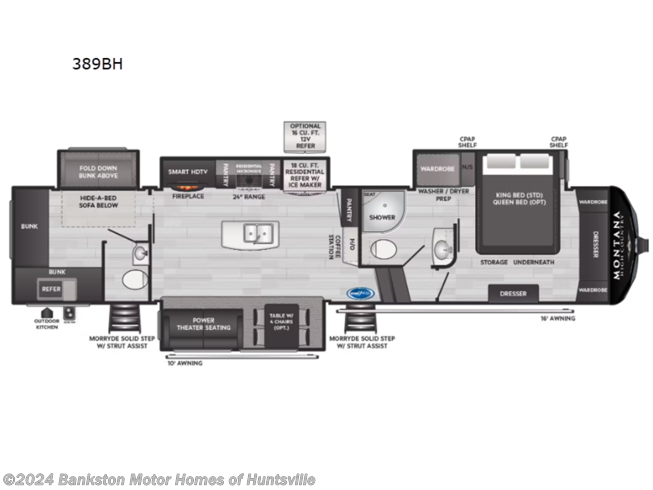 2024 Keystone Montana High Country 389BH - New Fifth Wheel For Sale by Bankston Motor Homes of Huntsville in Huntsville, Alabama