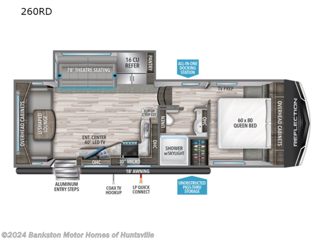 2022 Grand Design Reflection 150 Series 260RD - Used Fifth Wheel For Sale by Bankston Motor Homes of Huntsville in Huntsville, Alabama