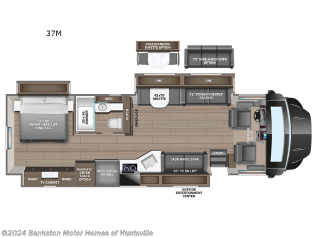 2024 Entegra Coach Accolade XL 37M - New Super C For Sale by Bankston Motor Homes of Huntsville in Huntsville, Alabama