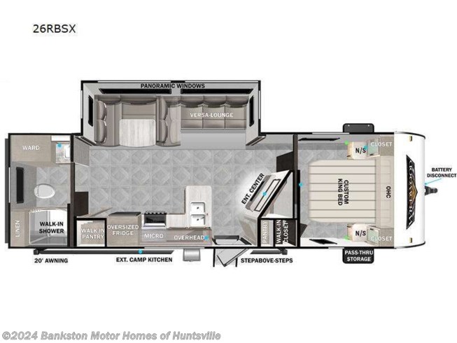 2023 Forest River Wildwood 26RBSX - New Travel Trailer For Sale by Bankston Motor Homes of Huntsville in Huntsville, Alabama