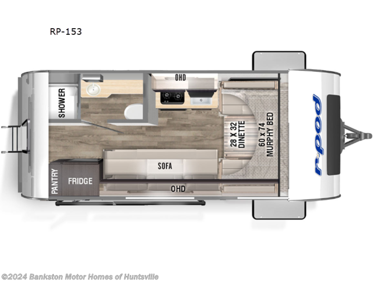 New 2024 Forest River R Pod RP-153 available in Huntsville, Alabama