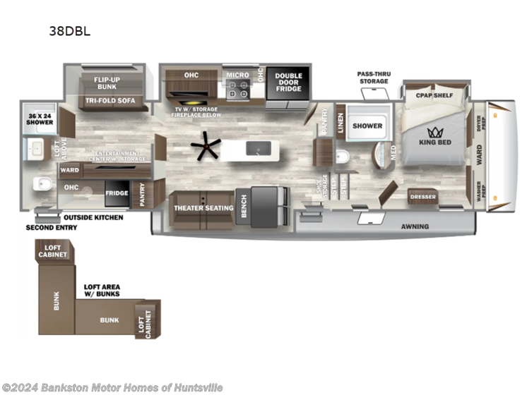 New 2025 Forest River Sabre 38DBL available in Huntsville, Alabama