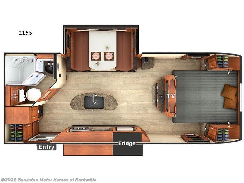 2017 Lance Lance Travel Trailers 2155 - Used Travel Trailer For Sale by Bankston Motor Homes of Huntsville in Huntsville, Alabama features Slideout