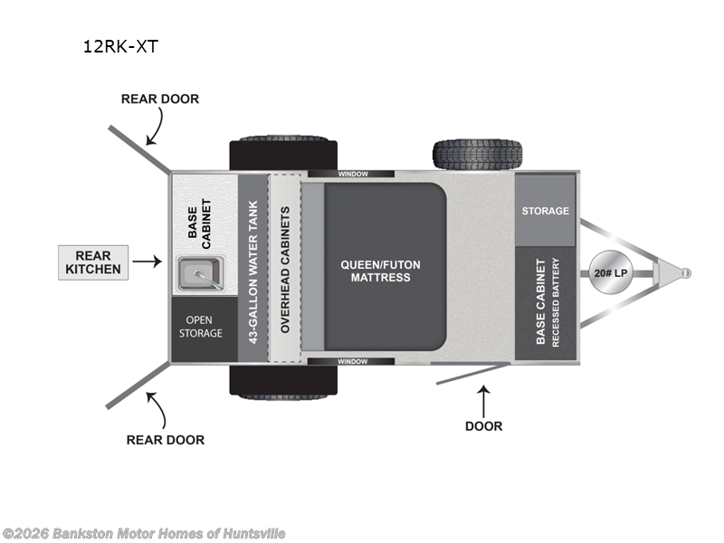 2025 Encore RV ROG 12RK-XT - New Travel Trailer For Sale by Bankston Motor Homes of Huntsville in Huntsville, Alabama