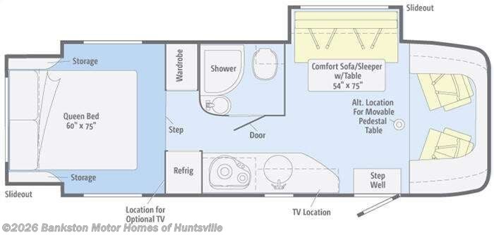 2012 Winnebago View Profile 24G - Used Class C For Sale by Bankston Motor Homes of Huntsville in Huntsville, Alabama features Slideout