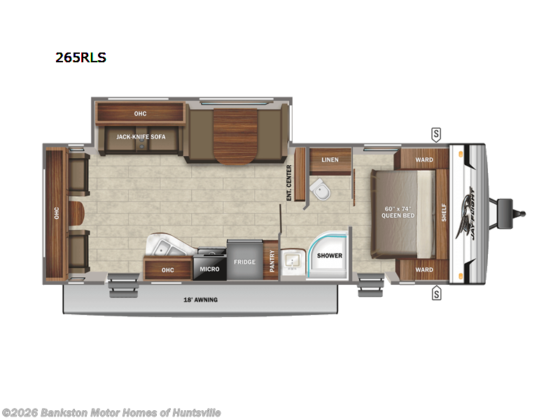 2022 Jayco Jay Flight SLX 8 265RLS - Used Travel Trailer For Sale by Bankston Motor Homes of Huntsville in Huntsville, Alabama features Slideout