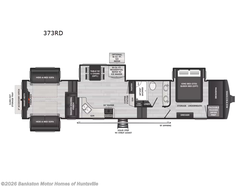 2026 Keystone Montana High Country 373RD - New Fifth Wheel For Sale by Bankston Motor Homes of Huntsville in Huntsville, Alabama features Slideout