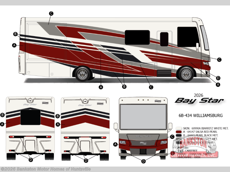 New 2026 Newmar Bay Star 3626 available in Huntsville, Alabama