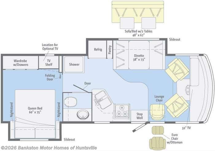 2011 Winnebago Vista 26P - Used Class A For Sale by Bankston Motor Homes of Huntsville in Huntsville, Alabama features Slideout
