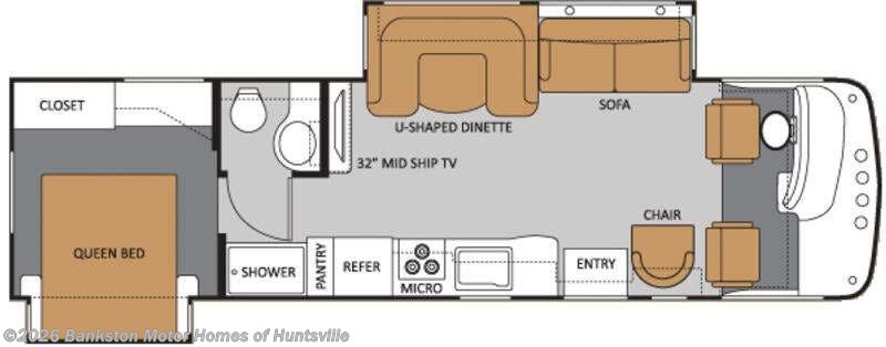 2011 Thor Motor Coach Hurricane 32A - Used Class A For Sale by Bankston Motor Homes of Huntsville in Huntsville, Alabama features Slideout