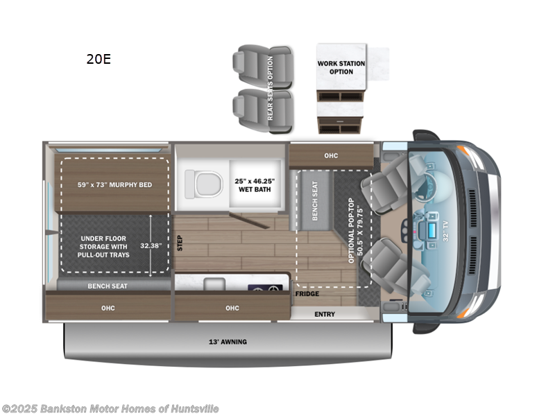 2026 Entegra Coach Ethos 20E - New Class B For Sale by Bankston Motor Homes of Huntsville in Huntsville, Alabama