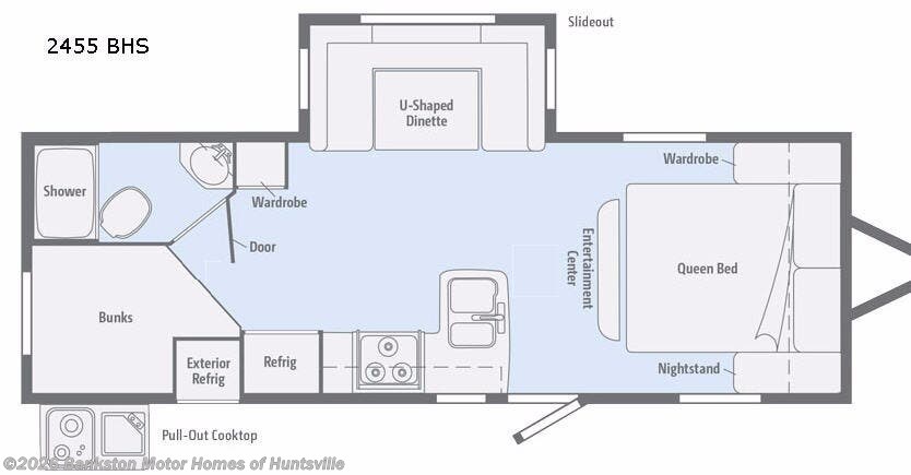 2017 Winnebago Minnie 2455 BHS - Used Travel Trailer For Sale by Bankston Motor Homes of Huntsville in Huntsville, Alabama features Slideout