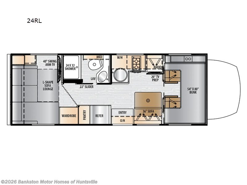 2024 East to West Entrada M-Class 24RL - New Class C For Sale by Bankston Motor Homes of Huntsville in Huntsville, Alabama