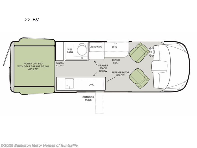 2026 Tiffin GH2 22 BV - New Class B For Sale by Bankston Motor Homes of Huntsville in Huntsville, Alabama