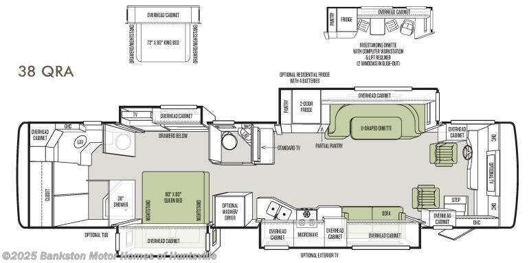 2013 Tiffin Allegro Red 38 QRA - Used Class A For Sale by Bankston Motor Homes of Huntsville in Huntsville, Alabama features Slideout