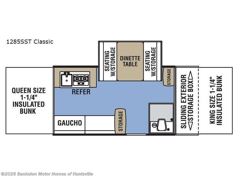 2022 Coachmen Clipper Camping Trailers 1285SST Classic - Used Popup For Sale by Bankston Motor Homes of Huntsville in Huntsville, Alabama features Slideout