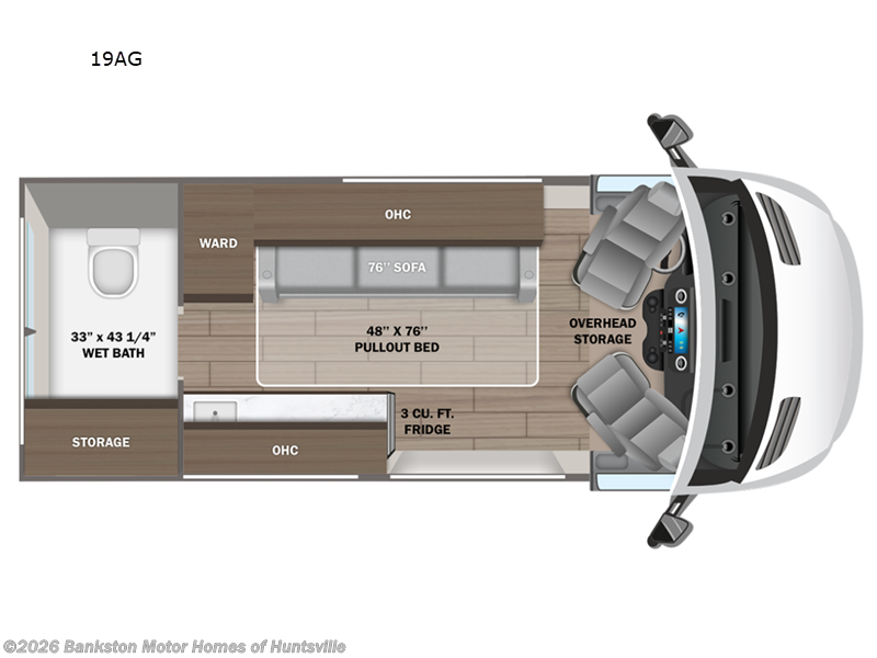 2026 Entegra Coach Launch 19AG - New Class B For Sale by Bankston Motor Homes of Huntsville in Huntsville, Alabama
