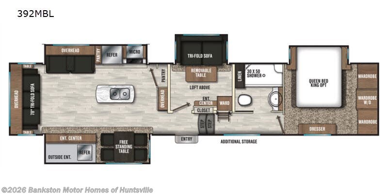 2019 Coachmen Chaparral 392MBL - Used Fifth Wheel For Sale by Bankston Motor Homes of Huntsville in Huntsville, Alabama features Slideout