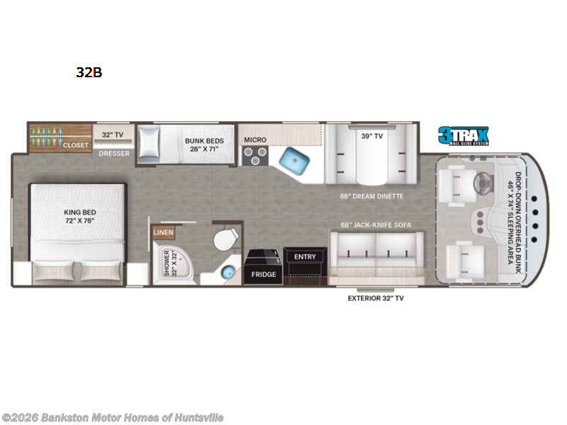 2023 Thor Motor Coach ACE 32B - Used Class A For Sale by Bankston Motor Homes of Huntsville in Huntsville, Alabama features Slideout