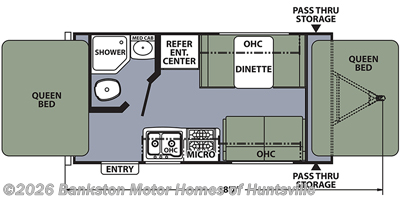 2019 Coachmen Apex Nano 15X - Used Travel Trailer For Sale by Bankston Motor Homes of Huntsville in Huntsville, Alabama