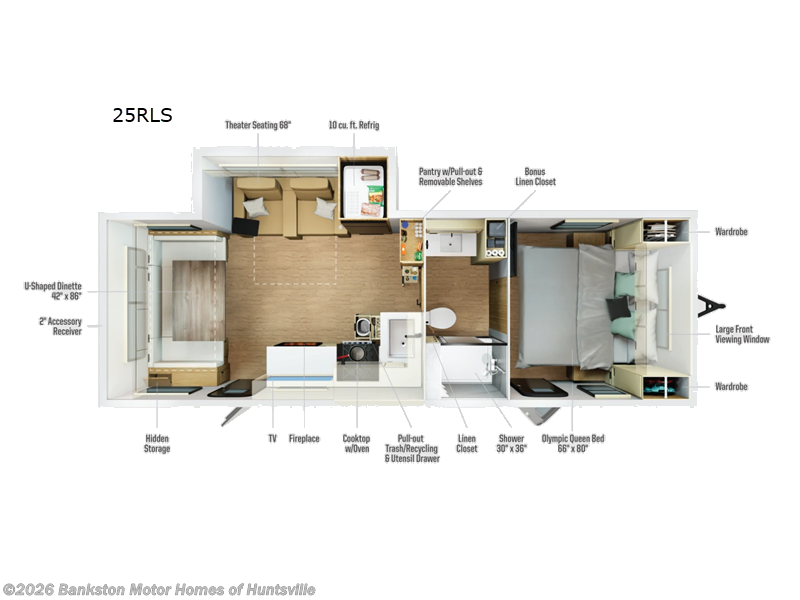 2026 Winnebago Thrive 25RLS - New Travel Trailer For Sale by Bankston Motor Homes of Huntsville in Huntsville, Alabama features Slideout