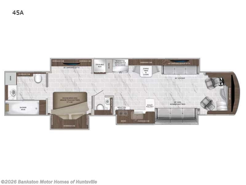 2023 American Coach American Dream 45A - Used Class A For Sale by Bankston Motor Homes of Huntsville in Huntsville, Alabama features Slideout