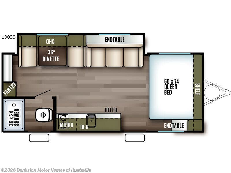 2018 Forest River Wildwood FSX 190SS - Used Travel Trailer For Sale by Bankston Motor Homes of Huntsville in Huntsville, Alabama features Slideout