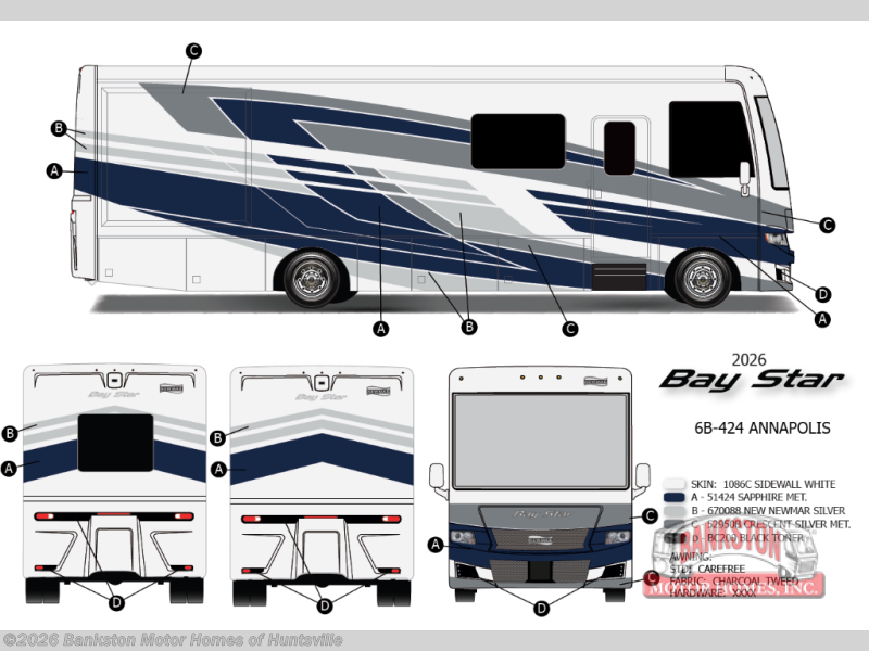 New 2026 Newmar Bay Star 3114 available in Huntsville, Alabama