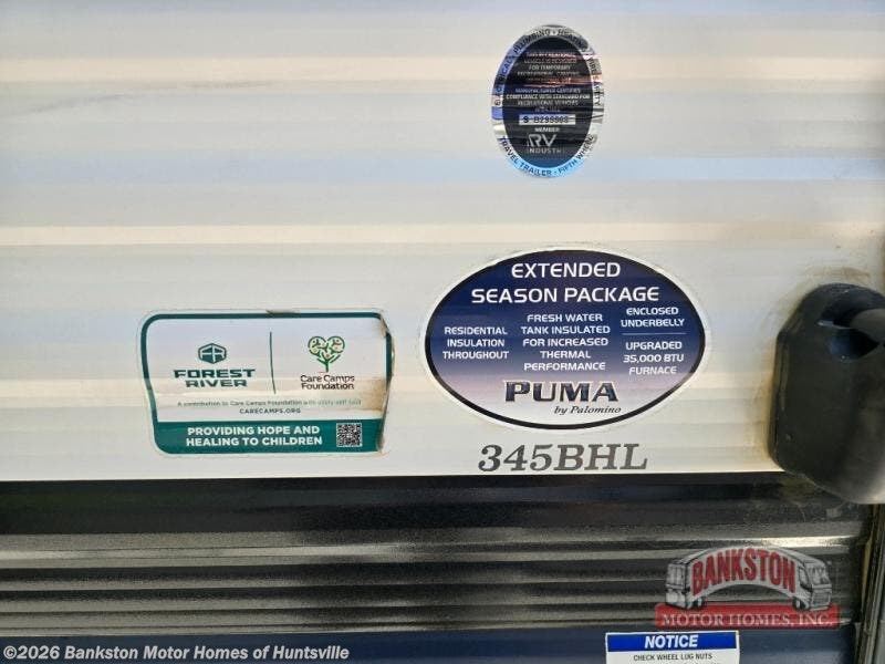 Used 2025 Palomino Puma 345BHL available in Huntsville, Alabama