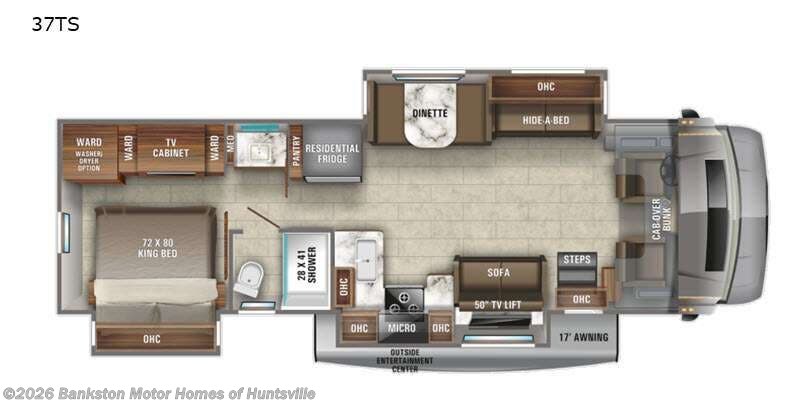 2021 Jayco Seneca 37TS - Used Class C For Sale by Bankston Motor Homes of Huntsville in Huntsville, Alabama features Slideout