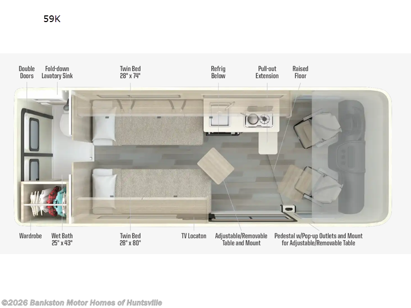 2027 Winnebago Travato 59K - New Class B For Sale by Bankston Motor Homes of Huntsville in Huntsville, Alabama
