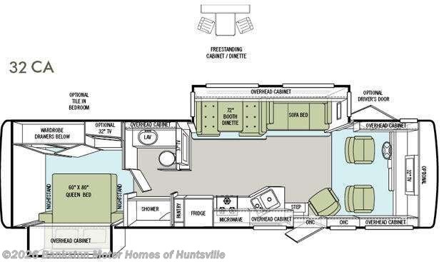2012 Tiffin Allegro 32 CA - Used Class A For Sale by Bankston Motor Homes of Huntsville in Huntsville, Alabama features Slideout