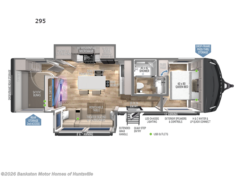 2024 Brinkley RV Model Z AIR 295 - Used Travel Trailer For Sale by Bankston Motor Homes of Huntsville in Huntsville, Alabama features Slideout