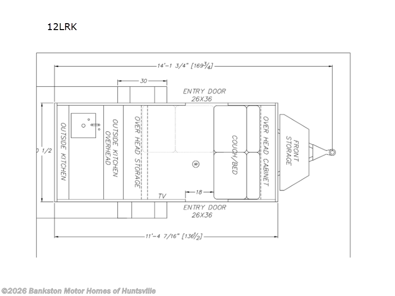 2025 Modern Buggy Trailers Little Buggy 12LRK - Used Travel Trailer For Sale by Bankston Motor Homes of Huntsville in Huntsville, Alabama