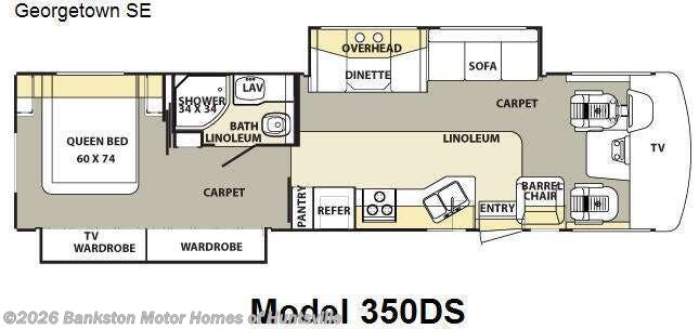 2008 Forest River Georgetown SE 350DS - Used Class A For Sale by Bankston Motor Homes of Huntsville in Huntsville, Alabama features Slideout