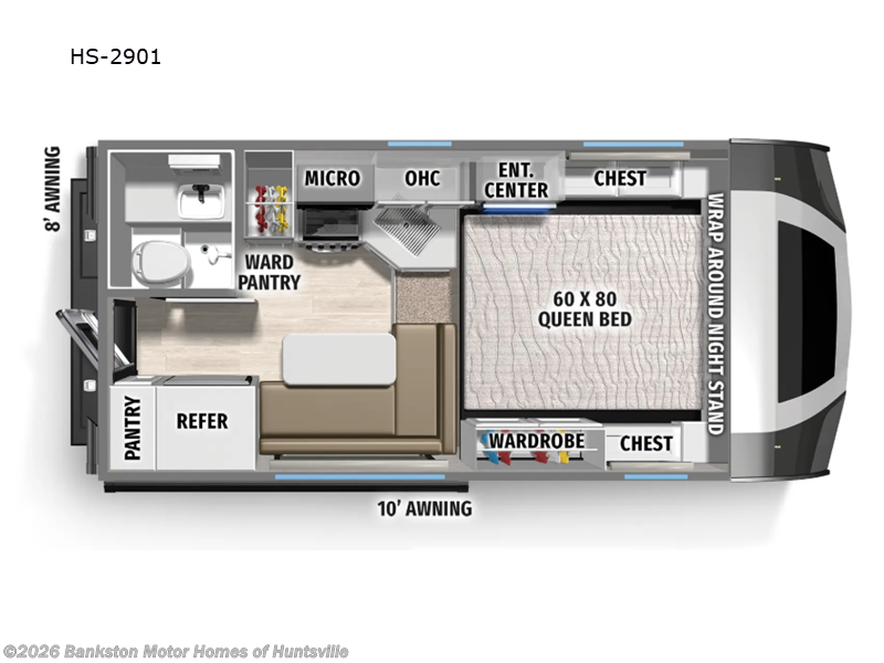2026 Palomino Backpack Edition HS-2901 - New Truck Camper For Sale by Bankston Motor Homes of Huntsville in Huntsville, Alabama