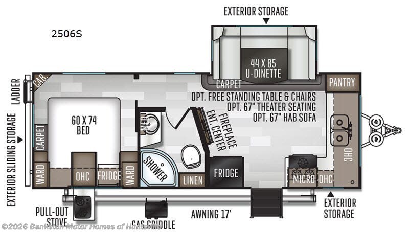 2020 Forest River Rockwood Mini Lite 2506S - Used Travel Trailer For Sale by Bankston Motor Homes of Huntsville in Huntsville, Alabama features Slideout