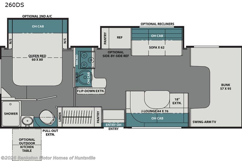 2021 Coachmen Leprechaun 260DS Ford 450 - Used Class C For Sale by Bankston Motor Homes of Huntsville in Huntsville, Alabama features Slideout