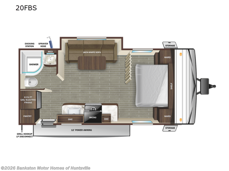 2022 Starcraft Autumn Ridge 20FBS - Used Travel Trailer For Sale by Bankston Motor Homes of Huntsville in Huntsville, Alabama features Slideout