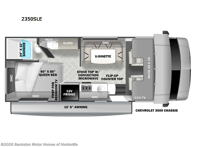 2024 Forest River Sunseeker LE 2350SLE Chevy - Used Class C For Sale by Bankston Motor Homes of Huntsville in Huntsville, Alabama