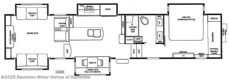 2017 Forest River RiverStone RiverStone 38RE - Used Fifth Wheel For Sale by Bankston Motor Homes of Huntsville in Huntsville, Alabama features Slideout