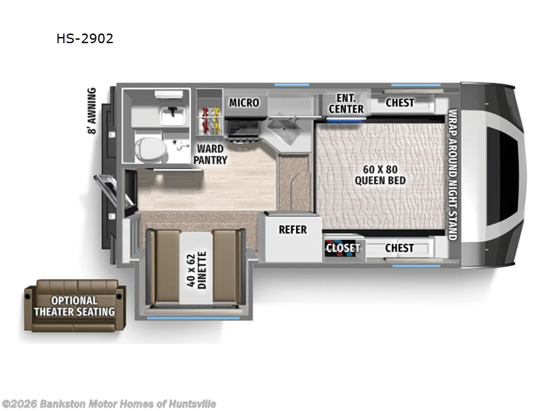 2026 Palomino Backpack Edition HS-2902 - New Truck Camper For Sale by Bankston Motor Homes of Huntsville in Huntsville, Alabama features Slideout