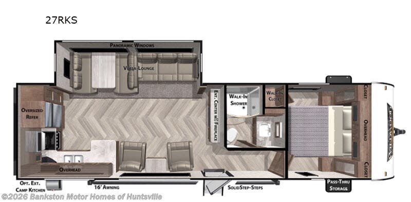 2020 Forest River Wildwood 27RKS - Used Travel Trailer For Sale by Bankston Motor Homes of Huntsville in Huntsville, Alabama features Slideout
