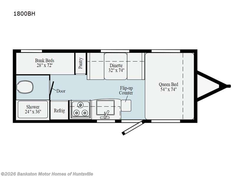 2021 Winnebago Micro Minnie 1800BH - Used Travel Trailer For Sale by Bankston Motor Homes of Huntsville in Huntsville, Alabama