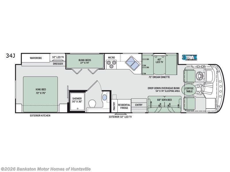 2017 Thor Motor Coach Windsport 34J - Used Class A For Sale by Bankston Motor Homes of Huntsville in Huntsville, Alabama features Slideout