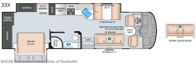 2020 Thor Motor Coach Windsport 33X - Used Class A For Sale by Bankston Motor Homes of Huntsville in Huntsville, Alabama features Slideout