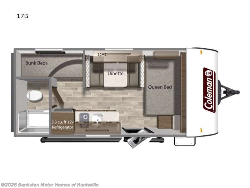 2024 Coleman 17B - Used Travel Trailer For Sale by Bankston Motor Homes of Huntsville in Huntsville, Alabama